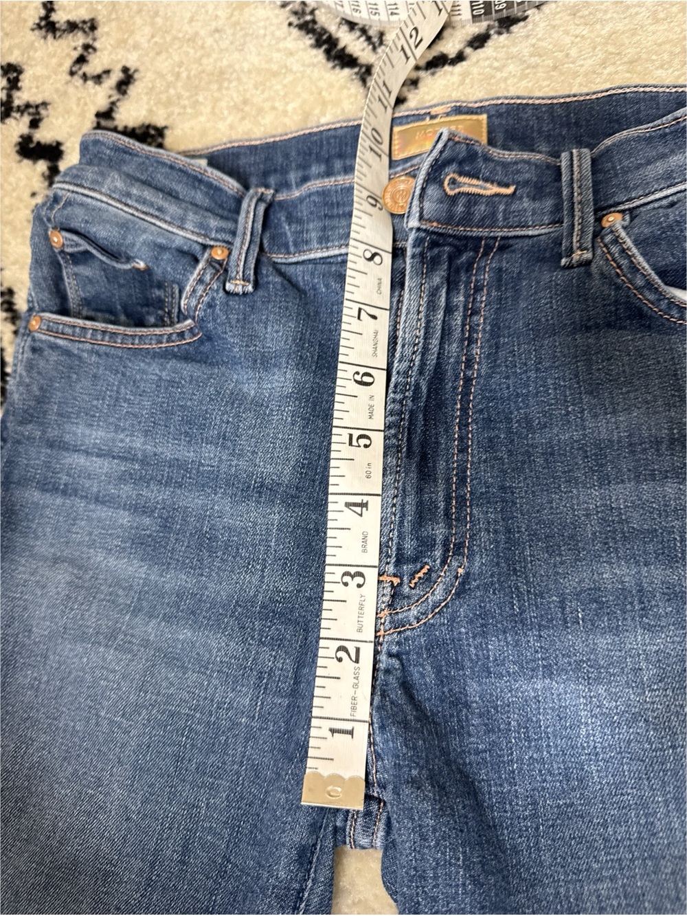 Mother Jeans The Insider Crop Step Fray in Girl Crush Size 27 - Picture 7 of 9